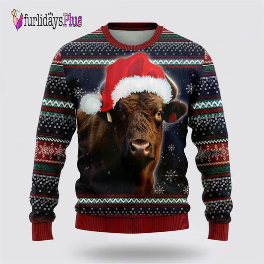 Black Angus Christmas Ugly Sweaters For Men Women, Christmas Gift, Christmas Winter Fashion, Farmers Sweater