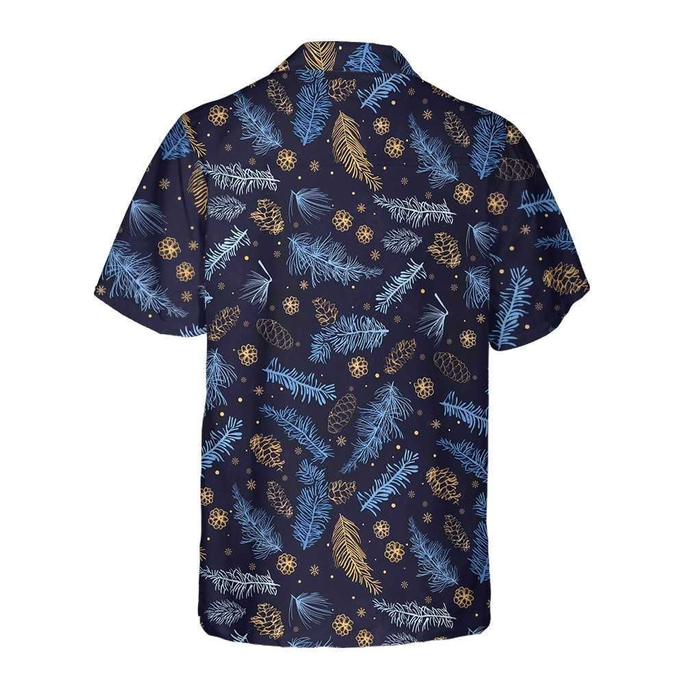 Blueish Winter Nature Hawaiian Shirt, Xmas Hawaiian Shirts