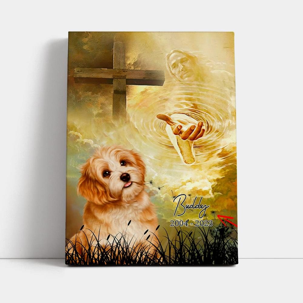 Cat Memorial Canvas Prints - Take My Hand Jesus - Pet Loss Gifts_1949 3