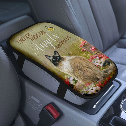 Cat Memorial Car Center Console Cover, Take My Hand Jesus, Pet Loss Gifts