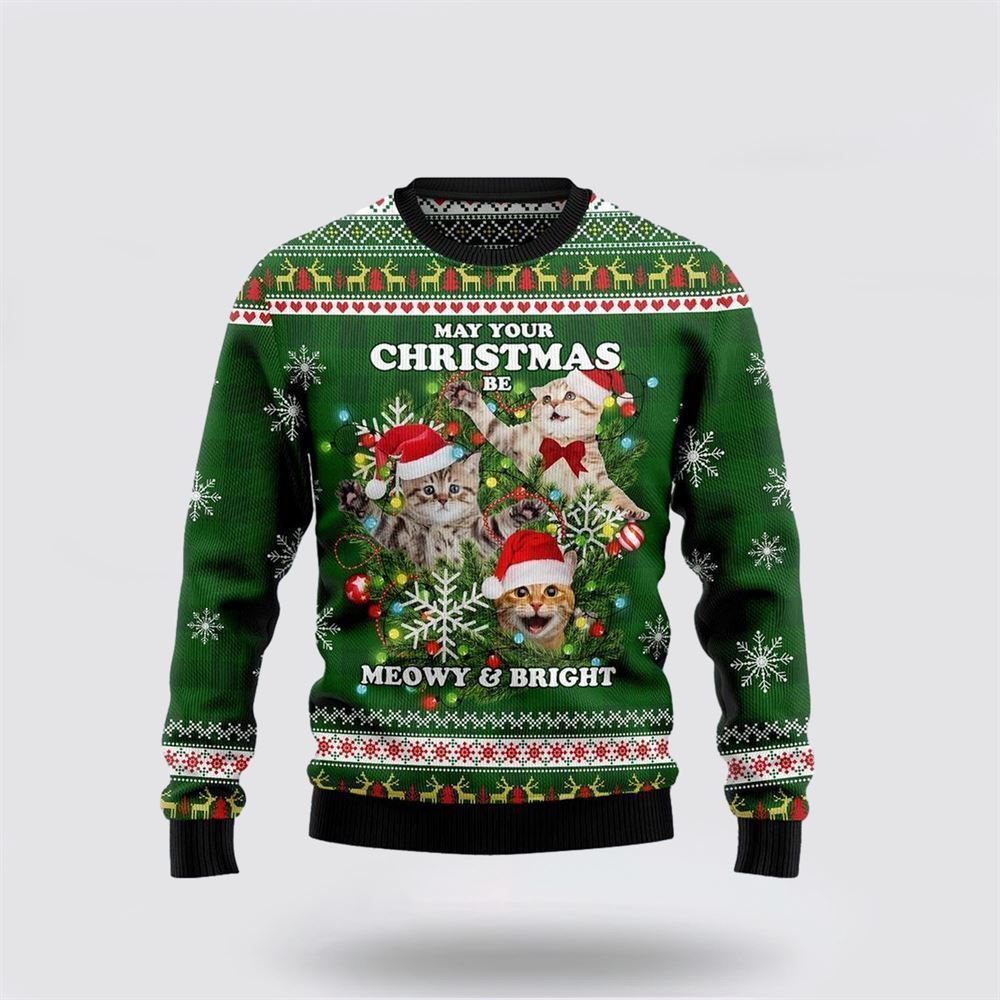 Cat Ugly Ugly Christmas Sweater, Christmas Sweater For Cat Lover