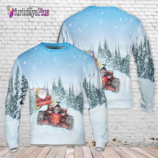 Charles Leclerc Santa Formula Motor Racing Ugly Christmas Sweater For Men And Women, Christmas Gift, Christmas Winter Fashion