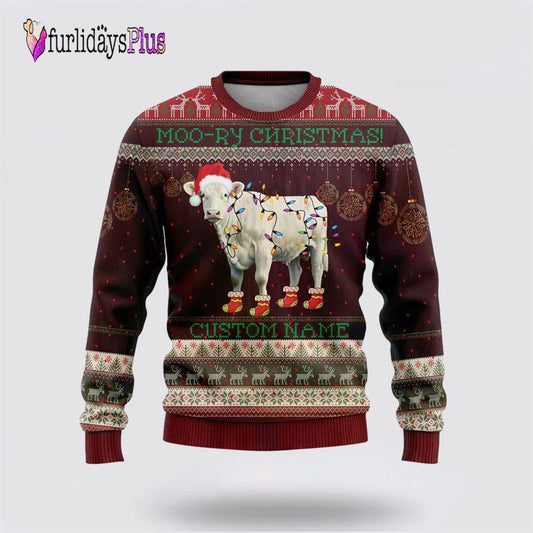 Charolais Lovers Ugly Christmas Sweaters For Men Women, Christmas Gift, Christmas Winter Fashion, Farmers Sweater