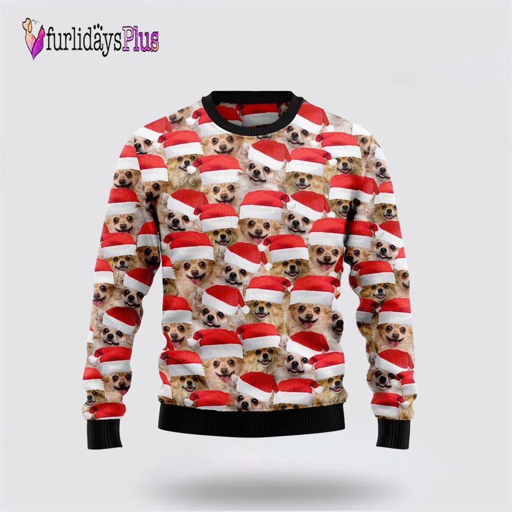 Chihuahua Ugly Christmas Sweater, Dog Lover Christmas Sweater