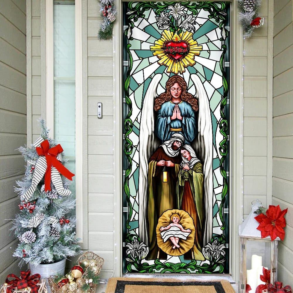 Christian Door Decorations, Jesus Door Cover Nativity of Jesus, Christian Home Decor, Religious Door Decorations