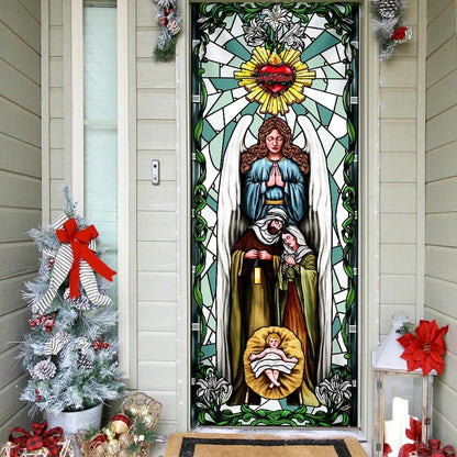 Christian Door Decorations, Jesus Door Cover Nativity of Jesus, Christian Home Decor, Religious Door Decorations