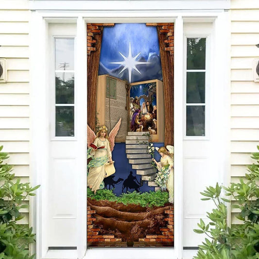 Christian Door Decorations, Religious Bible Door Stairs Door Cover, Christian Home Decor, Religious Door Decorations