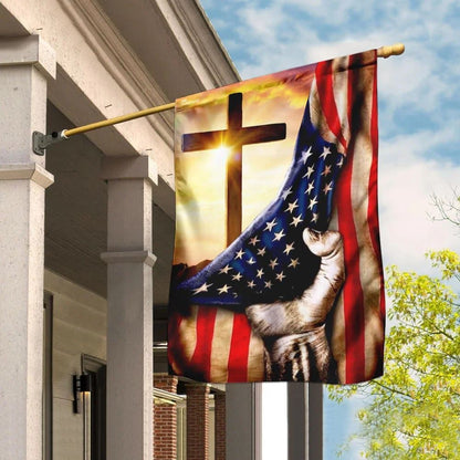 Christian Flag, Christian Cross America US House Flags, The Christian Flag, Jesus Christ Flag