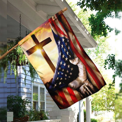 Christian Flag, Christian Cross America US House Flags, The Christian Flag, Jesus Christ Flag