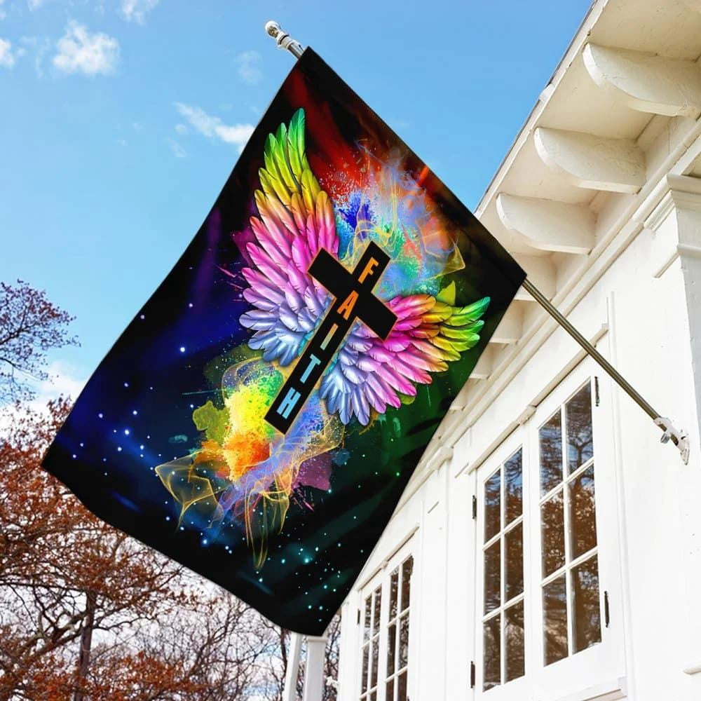 Christian Flag, Faith In Jesus Christ Flag, Outdoor Christian House Flag, The Christian Flag, Jesus Christ Flag