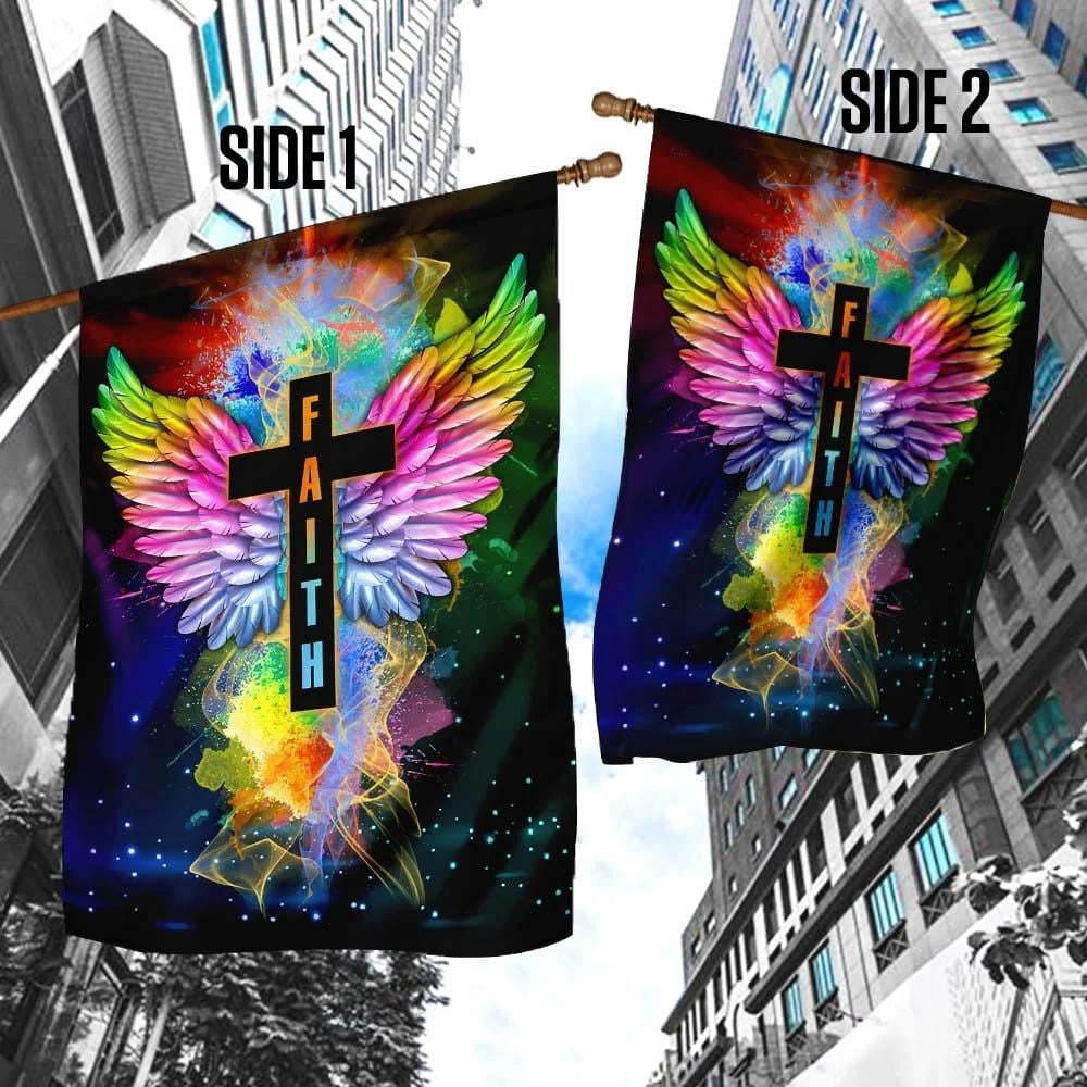 Christian Flag, Faith In Jesus Christ Flag, Outdoor Christian House Flag, The Christian Flag, Jesus Christ Flag