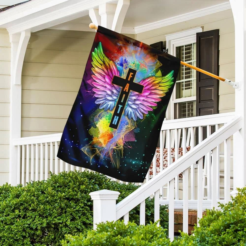 Christian Flag, Faith In Jesus Christ Flag, Outdoor Christian House Flag, The Christian Flag, Jesus Christ Flag
