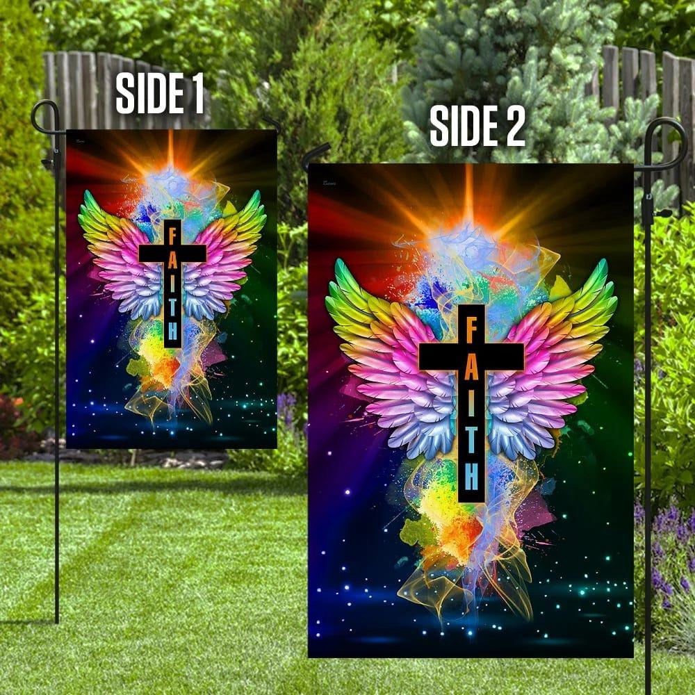 Christian Flag, Faith In Jesus Christ Flag, Outdoor Christian House Flag, The Christian Flag, Jesus Christ Flag