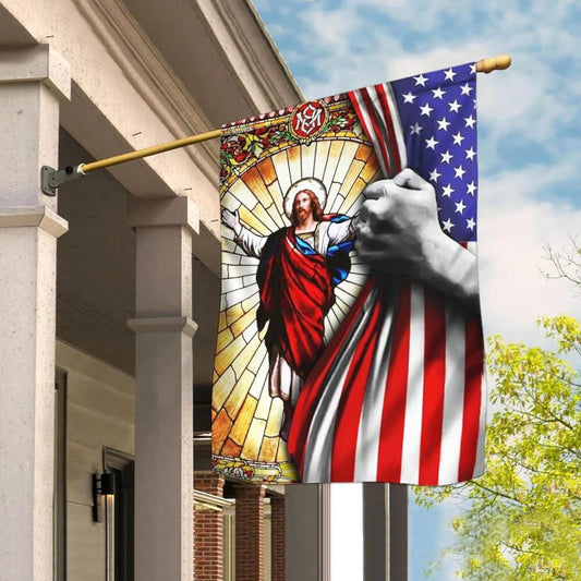 Christian Flag, God Jesus Christian American House Flags, The Christian Flag, Jesus Christ Flag