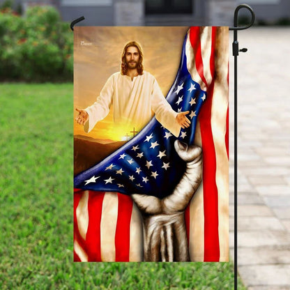 Christian Flag, God Jesus Christian House Flags, The Christian Flag, Jesus Christ Flag