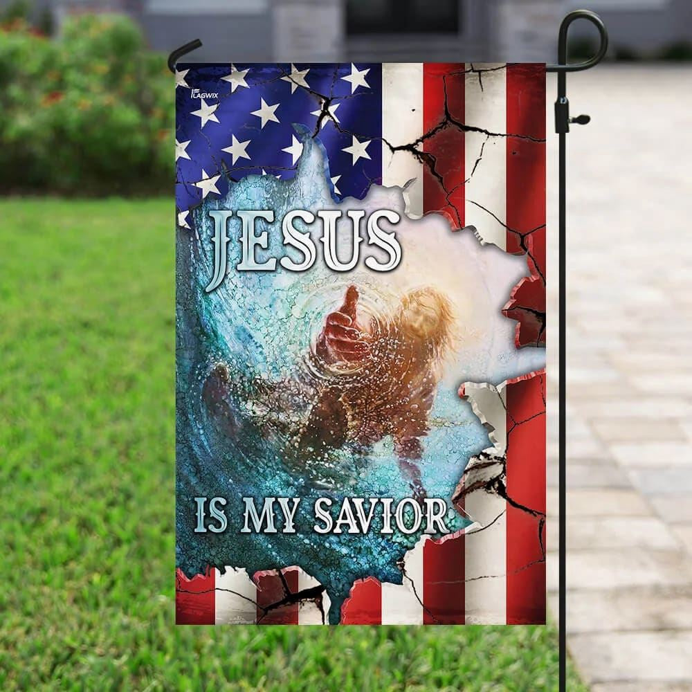 Christian Flag, Hand Of God Jesus Is My Savior American US Flag, Outdoor Christian House Flag, The Christian Flag, Jesus Christ Flag