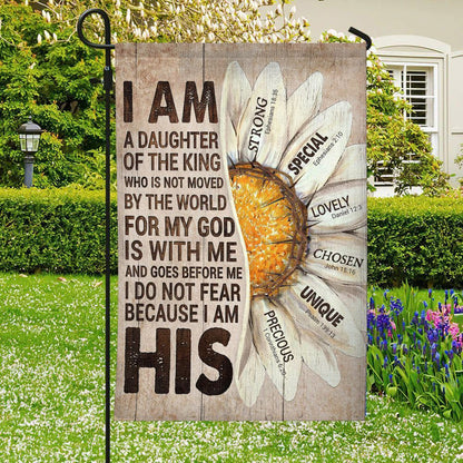 Christian Flag, I Am A Daughter Of The King Flag, Christian's Flag, Garden Decor, Garden Flag Stand, The Christian Flag, Jesus Christ Flag