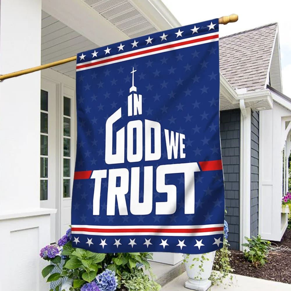 Christian Flag, In God We Trust Flag, Outdoor Christian House Flag, The Christian Flag, Jesus Christ Flag