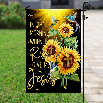 Christian Flag, In The Morning When I Rise Give Me Jesus Flag, Outdoor Christian House Flag, The Christian Flag, Jesus Christ Flag