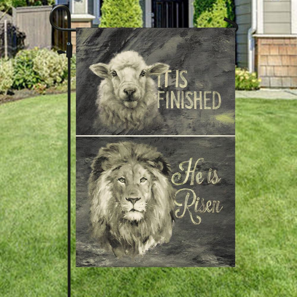 Christian Flag, It Is Finished He Is Risen Flag, Lion Flag, Christian's Flag, Garden Flag, Welcome Flag, The Christian Flag, Jesus Christ Flag