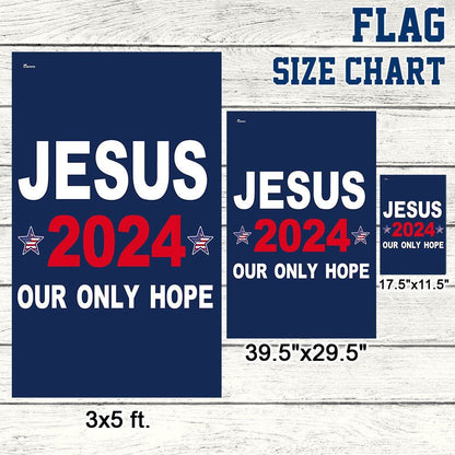 Christian Flag, Jesus 2024 Our Only Hope Flag, Christian House Flag, The Christian Flag, Jesus Christ Flag