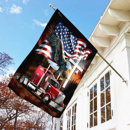 Christian Flag, Jesus American Eagle Trucker Flag, Outdoor Christian House Flag, The Christian Flag, Jesus Christ Flag