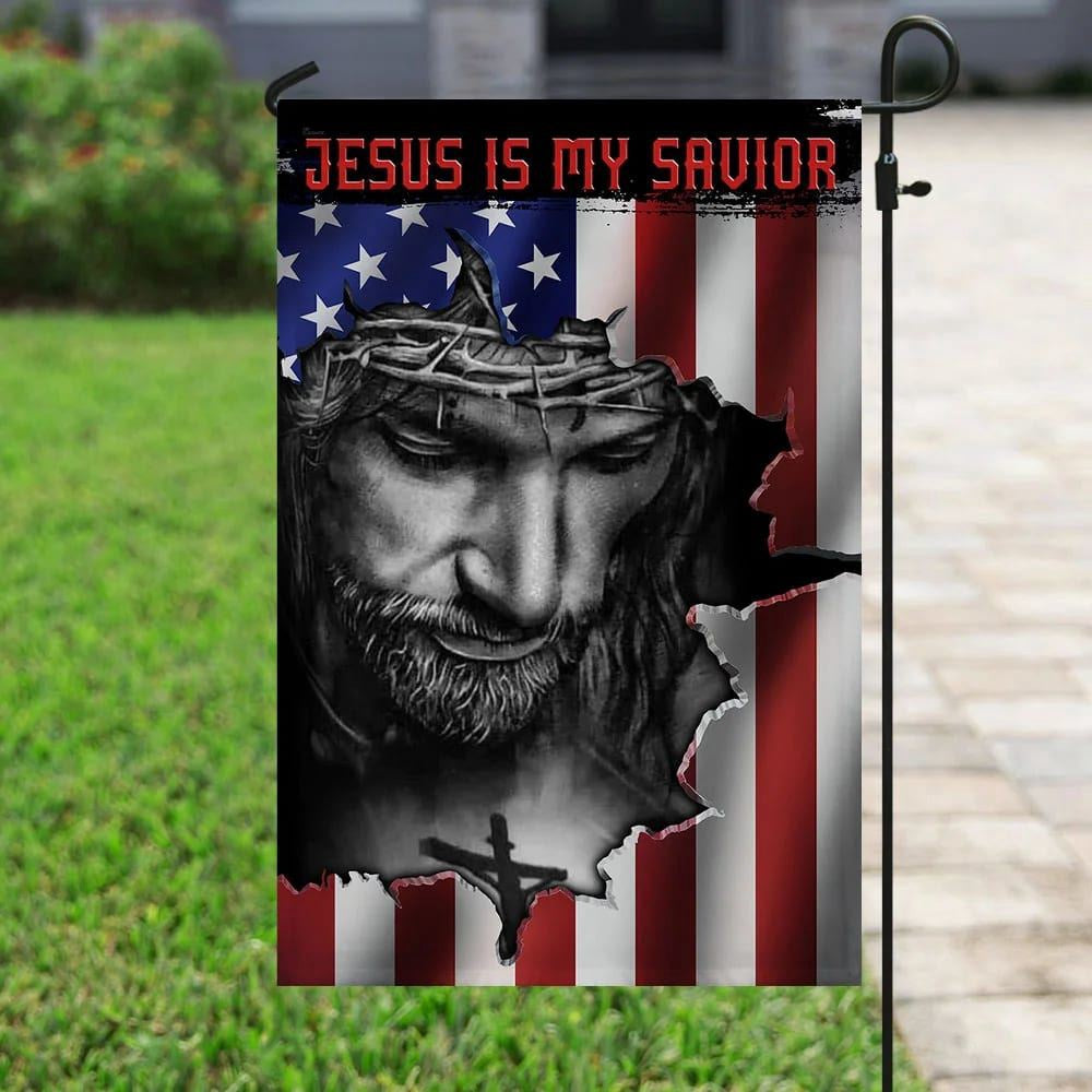 Christian Flag, Jesus And American House Flags Jesus Is My Savior House Flags, The Christian Flag, Jesus Christ Flag