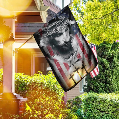 Christian Flag, Jesus Christ Bird Cross Flag, Outdoor Christian House Flag, The Christian Flag, Jesus Christ Flag