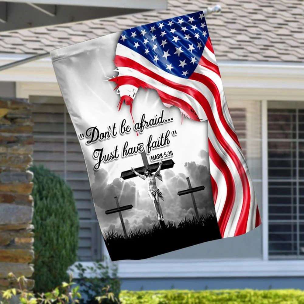 Christian Flag, Jesus Christ Flag, Do Not Be Afraid Just Have Faith Flag, Outdoor Christian House Flag, The Christian Flag, Jesus Christ Flag
