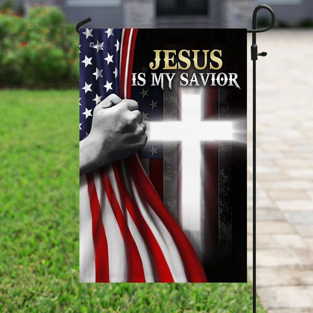 Christian Flag, Jesus Is My Savior American House Flags, Jesus Christ Flag