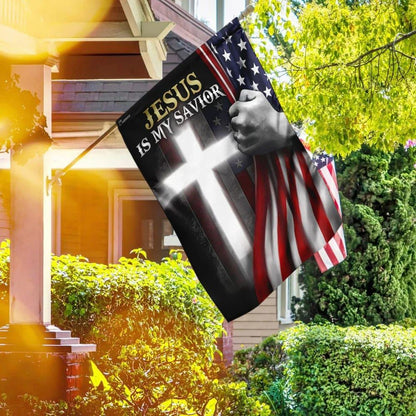 Christian Flag, Jesus Is My Savior American House Flags, Jesus Christ Flag