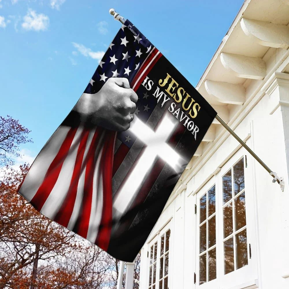 Christian Flag, Jesus Is My Savior American House Flags, Jesus Christ Flag