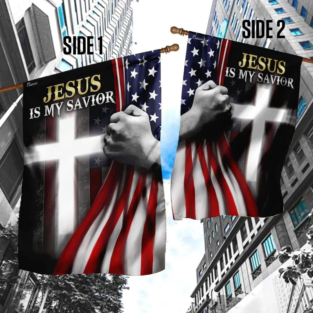 Christian Flag, Jesus Is My Savior American House Flags, Jesus Christ Flag