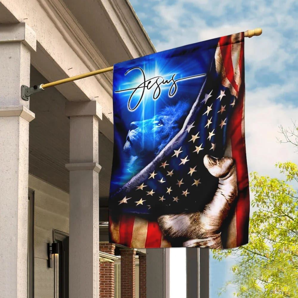 Christian Flag, Jesus My Savior Christian Cross House Flags, Jesus Christ Flag