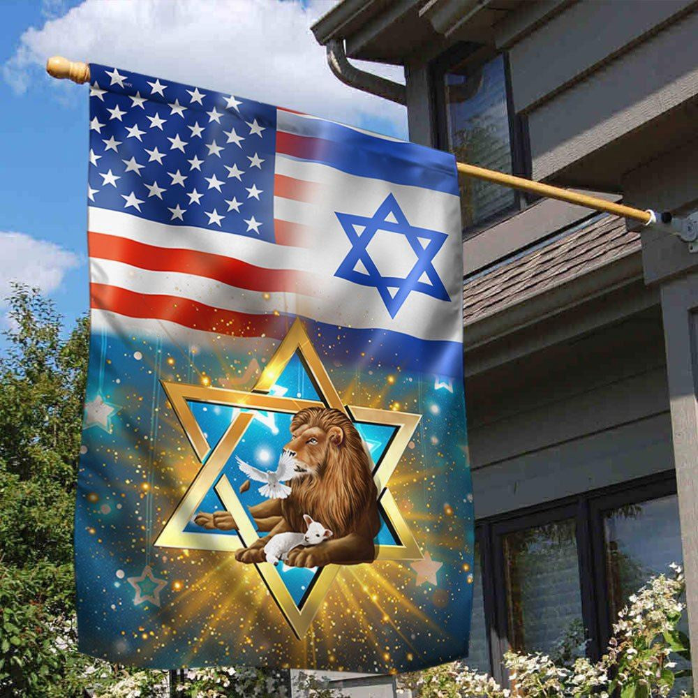 Christian Flag, Lion Of Judah Flag Jewish American Flag, Outdoor House Flags, Jesus Christ Flag