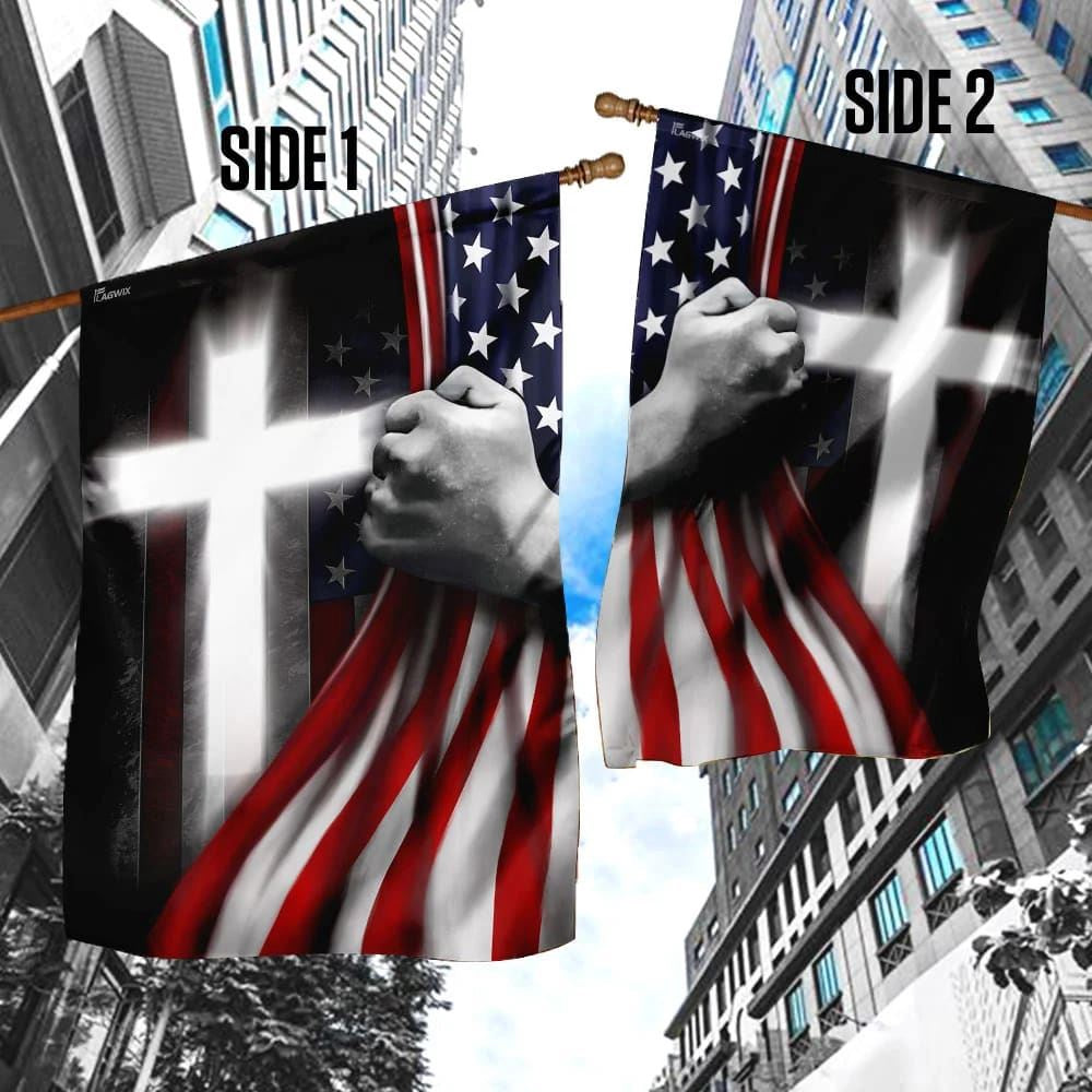 Christian Flag, One Nation Under God Jesus American House Flags, Jesus Christ Flag
