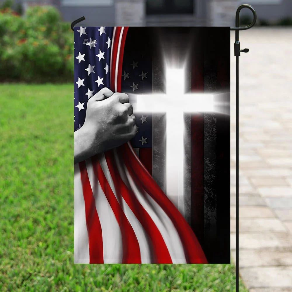 Christian Flag, One Nation Under God Jesus American House Flags, Jesus Christ Flag