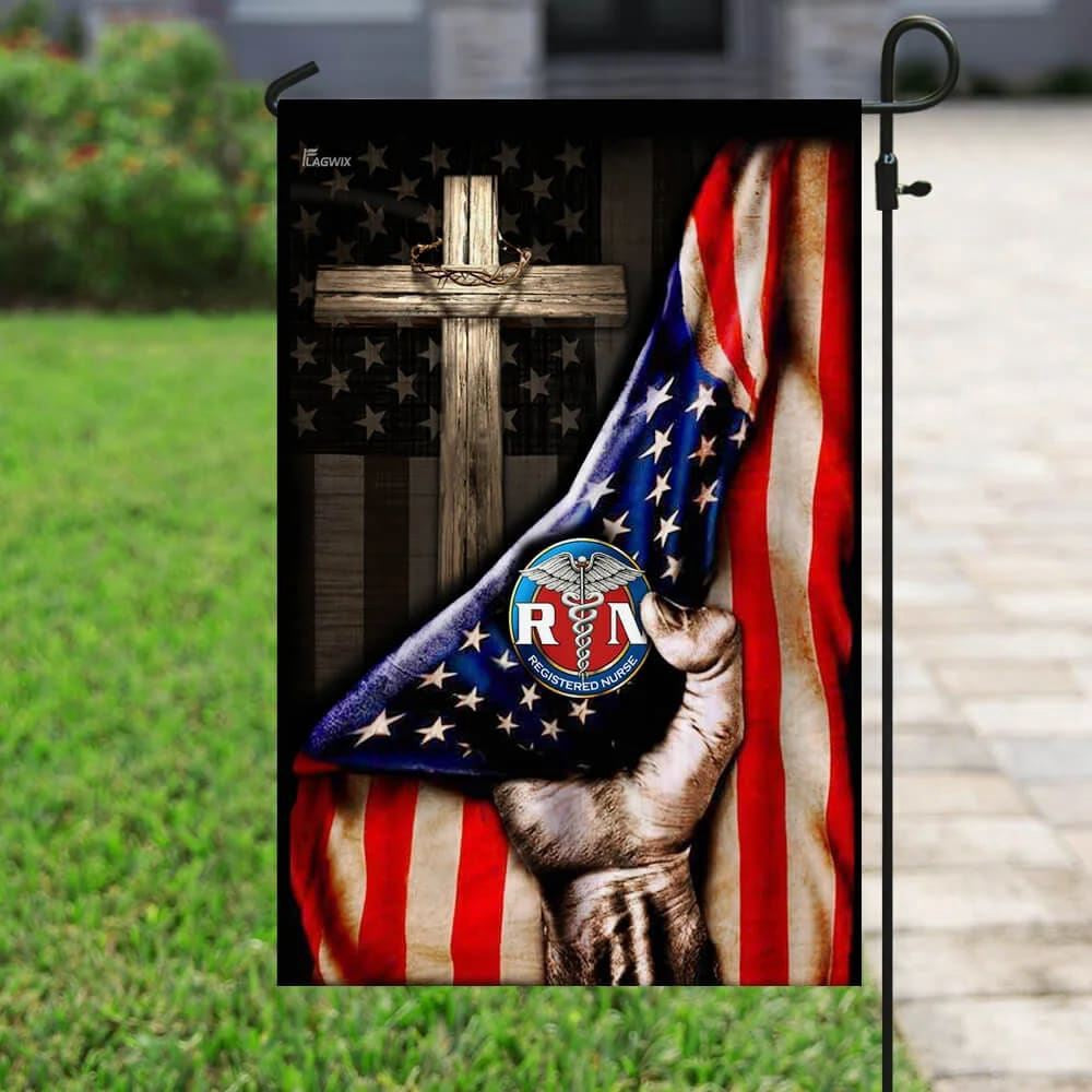 Christian Flag, Registered Nurse Christian Cross America House Flags, Jesus Christ Flag