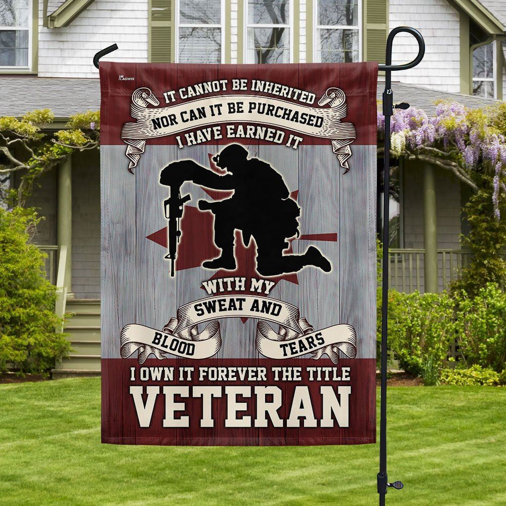 Christian Flag, Remembrance Day Canadian Veterans It Cannot Be Inherited Forever The Title Veteran Memorial Flag, Jesus Christ Flag