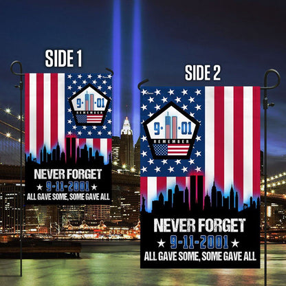 Christian Flag, September 11th Never Forget, All Gave Some 911 Memorial American Pentagon Flag, Jesus Christ Flag