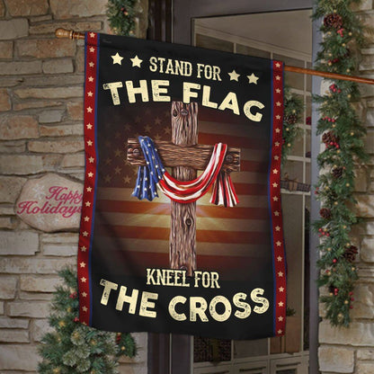 Christian Flag, Stand For The Flag Kneel For The Cross Flag, Religious House Flags, Jesus Christ Flag