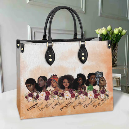 Christian Handbags, Personalized Faith You Are Leather Handbag, Gift For Grandmothers, Religious Bag, Christian Bag