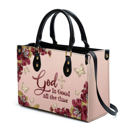 Christian Handbags, Personalized Gorgeous Christian Leather Handbag, God Is Good All The Time, Religious Bag, Christian Bag
