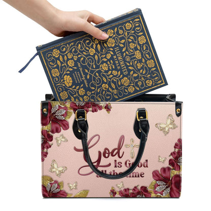 Christian Handbags, Personalized Gorgeous Christian Leather Handbag, God Is Good All The Time, Religious Bag, Christian Bag