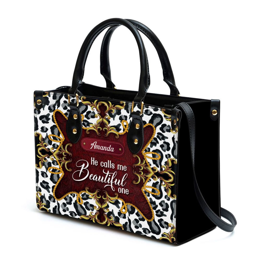 Christian Handbags, Personalized He Calls Me One Christian Leather Handbag, Religious Bag, Christian Bag