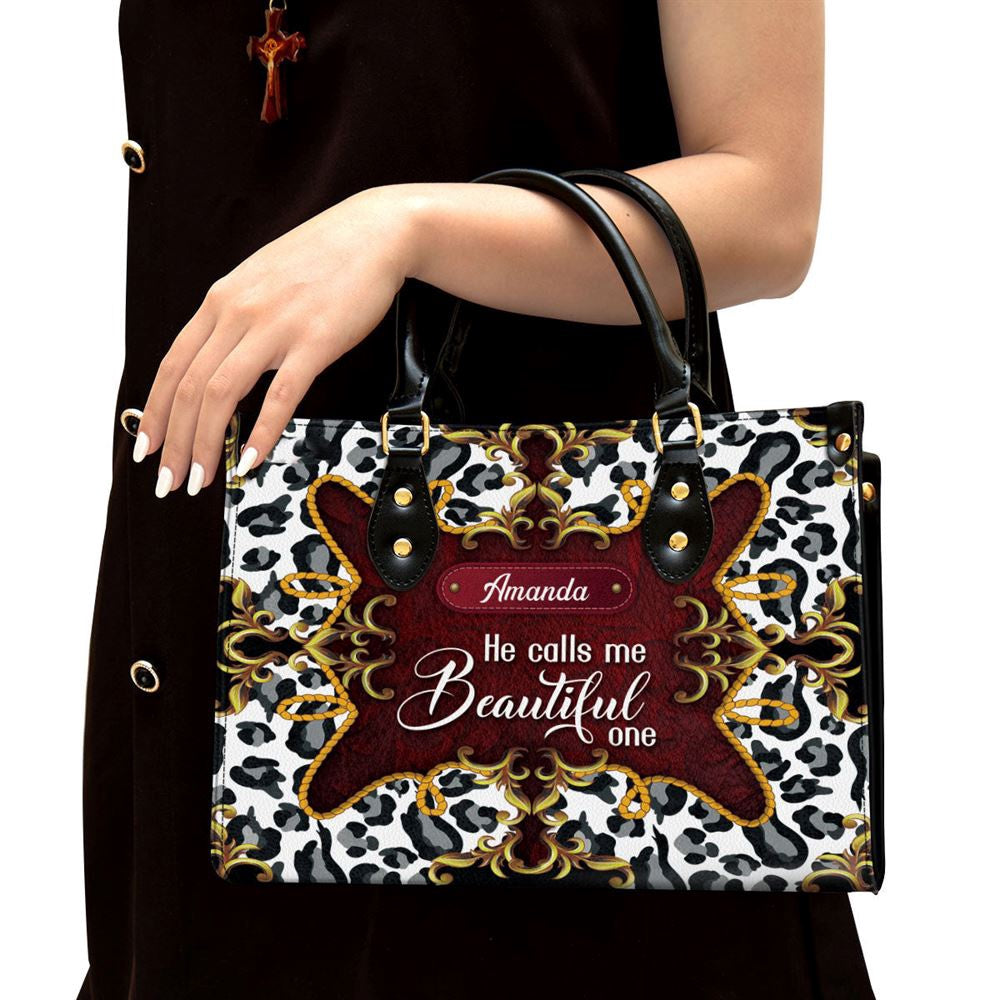 Christian Handbags, Personalized He Calls Me One Christian Leather Handbag, Religious Bag, Christian Bag