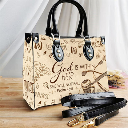 Christian Handbags, Personalized Nurse Faith Leather Handbag, Best Mother's Day Gifts, Religious Bag, Christian Bag