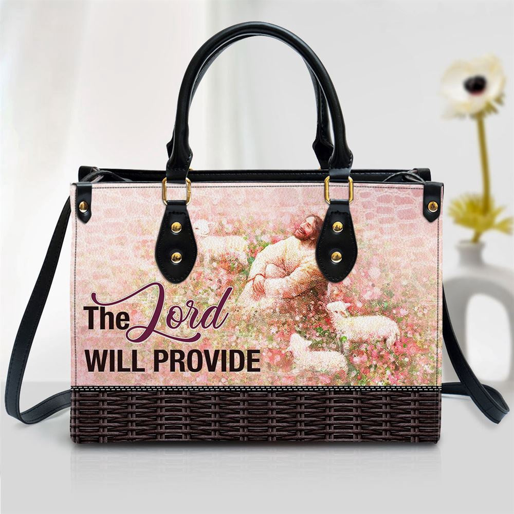 Christian Handbags, Personalized The Lord Will Provide Leather Handbag, Religious Bag, Christian Bag