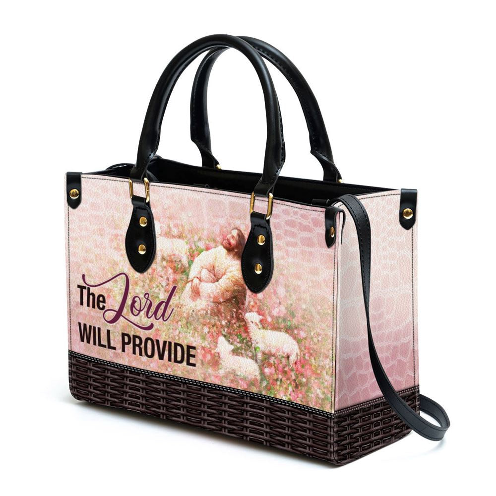 Christian Handbags, Personalized The Lord Will Provide Leather Handbag, Religious Bag, Christian Bag