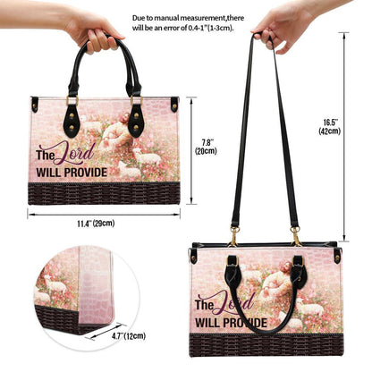 Christian Handbags, Personalized The Lord Will Provide Leather Handbag, Religious Bag, Christian Bag
